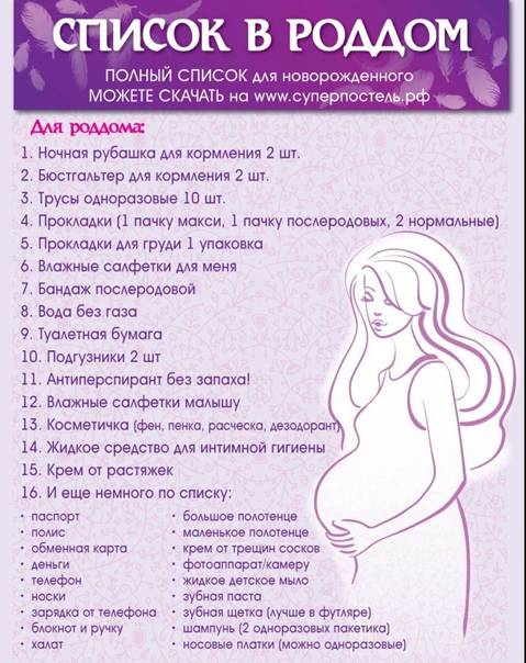 Список вещей для новорожденного в первые месяцы жизни