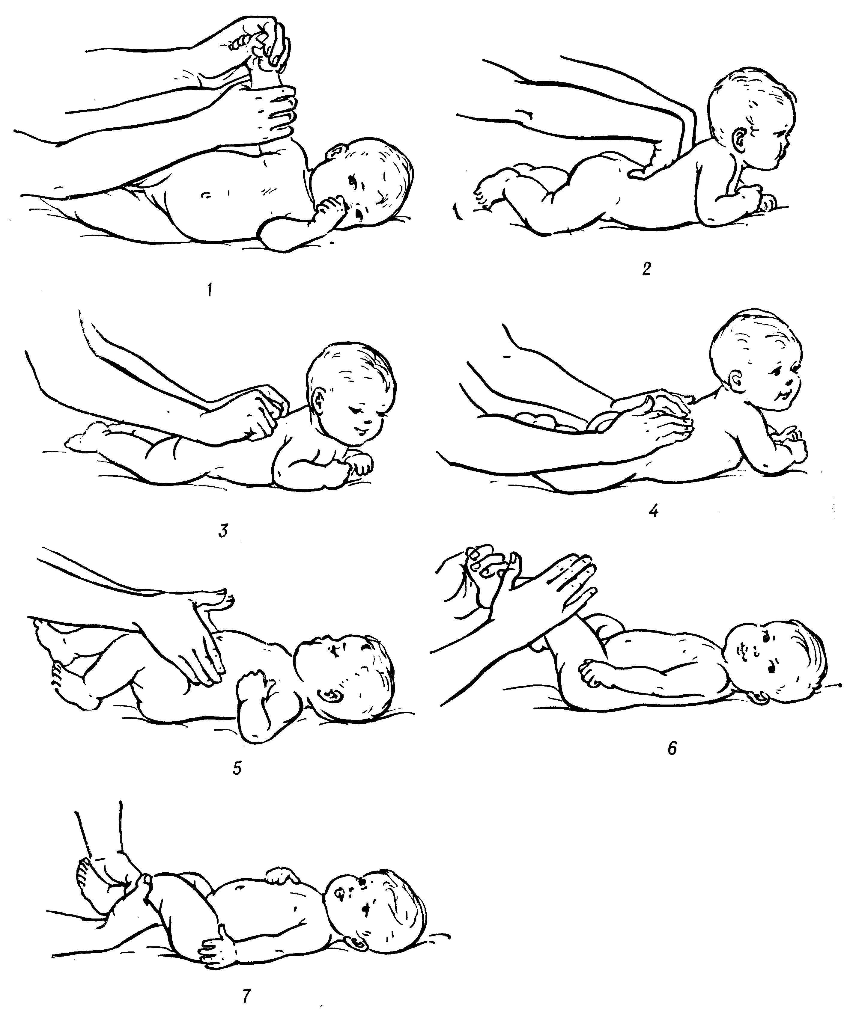 Детский массаж для укрепления ног у грудничков