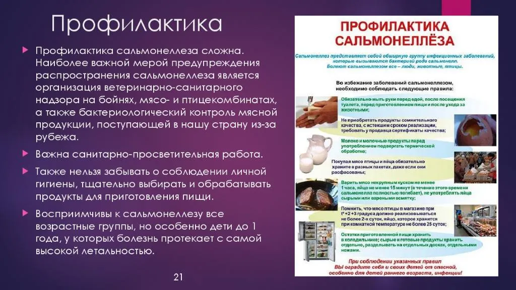 Памятка по профилактике сальмонеллеза в организованных коллективах от 25.10.13