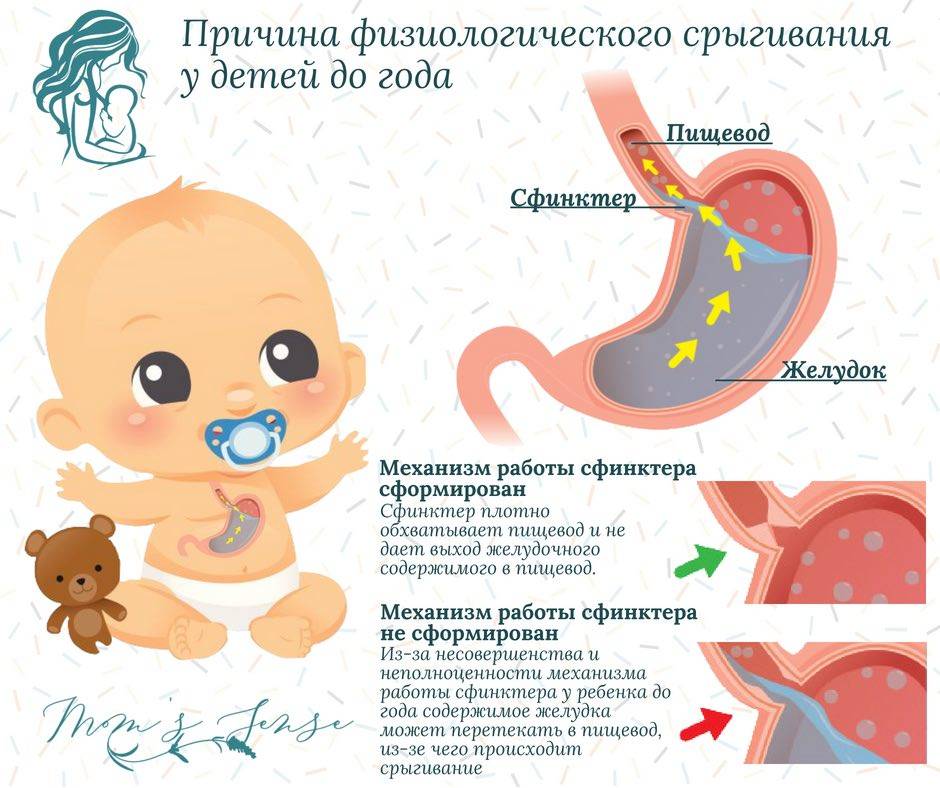 Рвота после кормления у новорожденного грудного ребенка: почему младенца рвет фонтаном и что делать