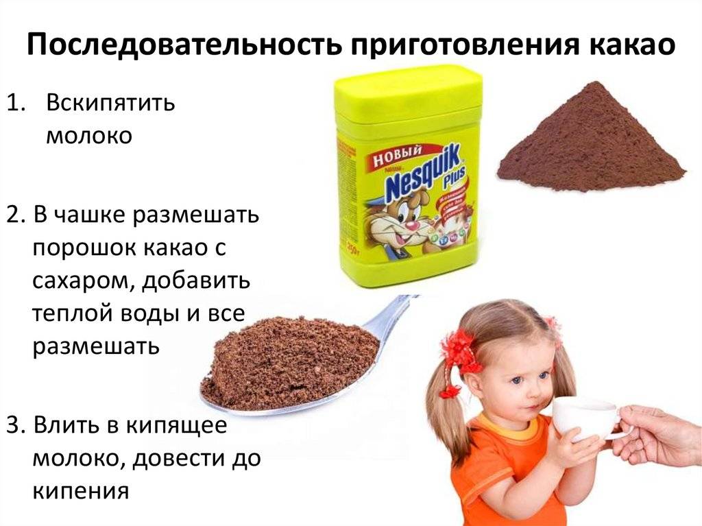 Даем какао ребенку с учетом возраста и здоровья