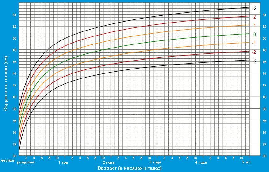 Форма и окружность головы ребёнка: способы измерения, таблицы норм и признаки па