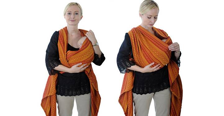 Слинг-шарф для новорожденных: как его завязать?