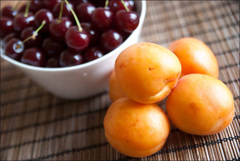 Cherry apricots leaked