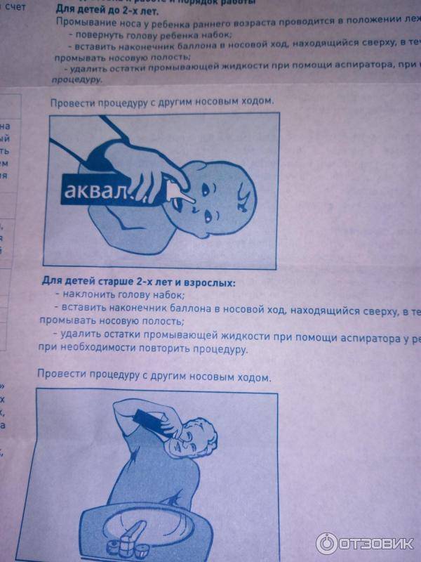 Как правильно промывать нос аквалором (форте, беби) взрослому и ребенку, как пользоваться и сколько раз в день делать промывку аквалором душем