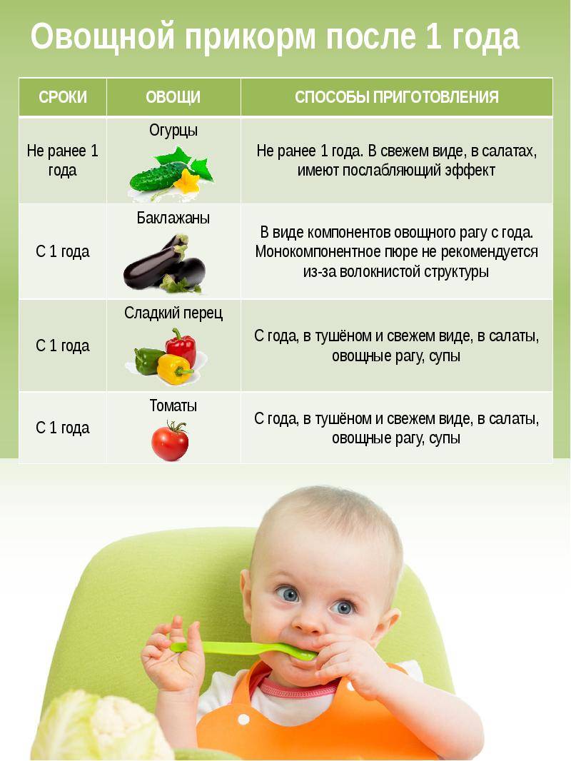 Прикорм в 6 месяцев: какие продукты можно давать ребенку