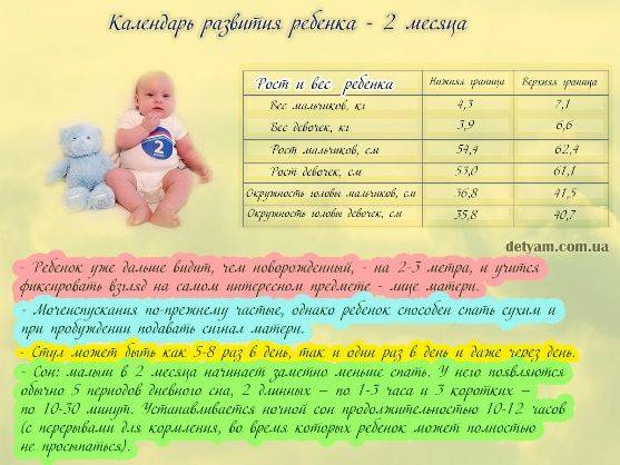 Развитие малыша на втором месяце: умения и навыки грудничка