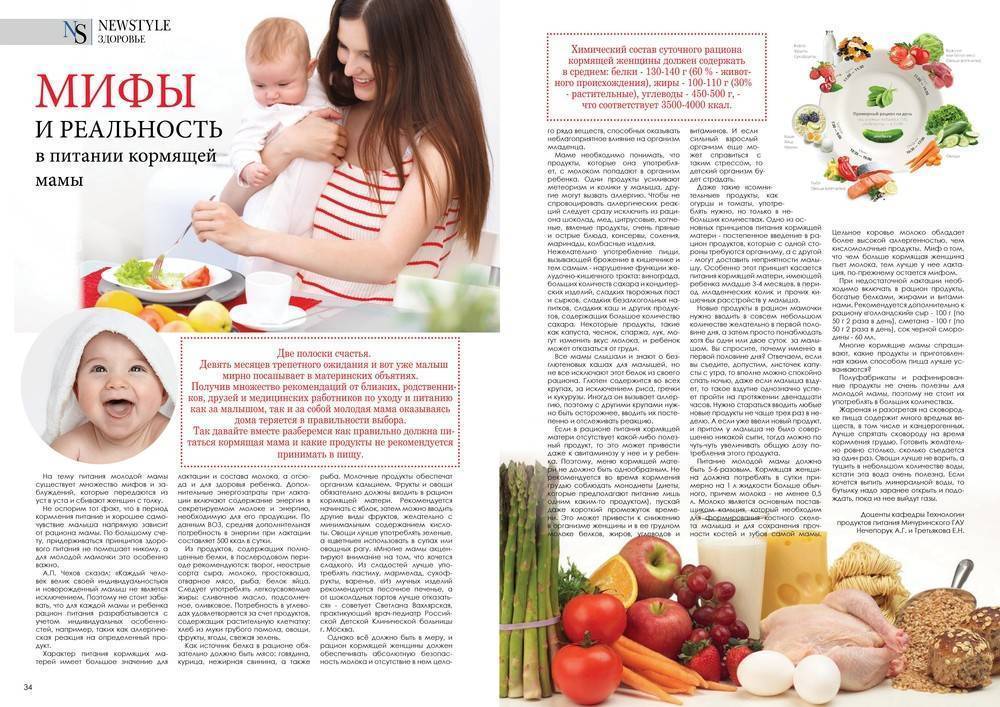 10 мифов о питании кормящей мамы