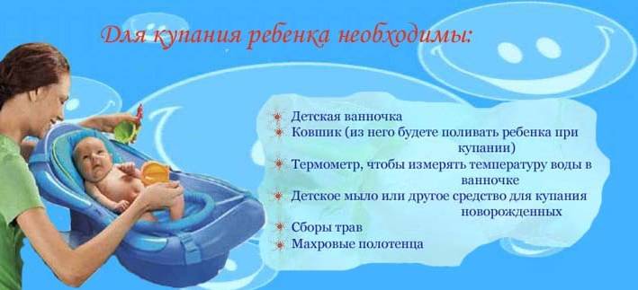 Как купать новорожденного ребенка. температура воды для купания новорожденного