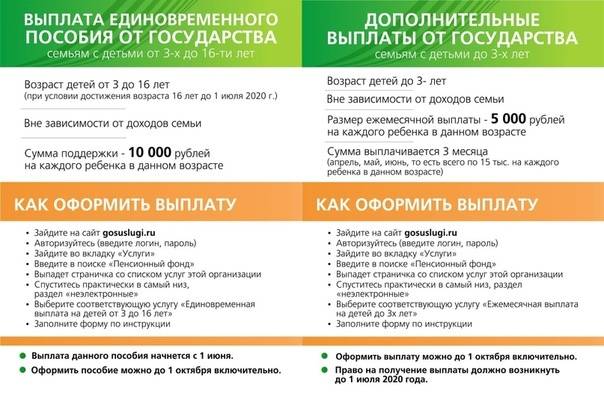 Новые выплаты по 10 000 рублей на детей от 3 до 16 лет в 2020 году: условия получения путинской выплаты