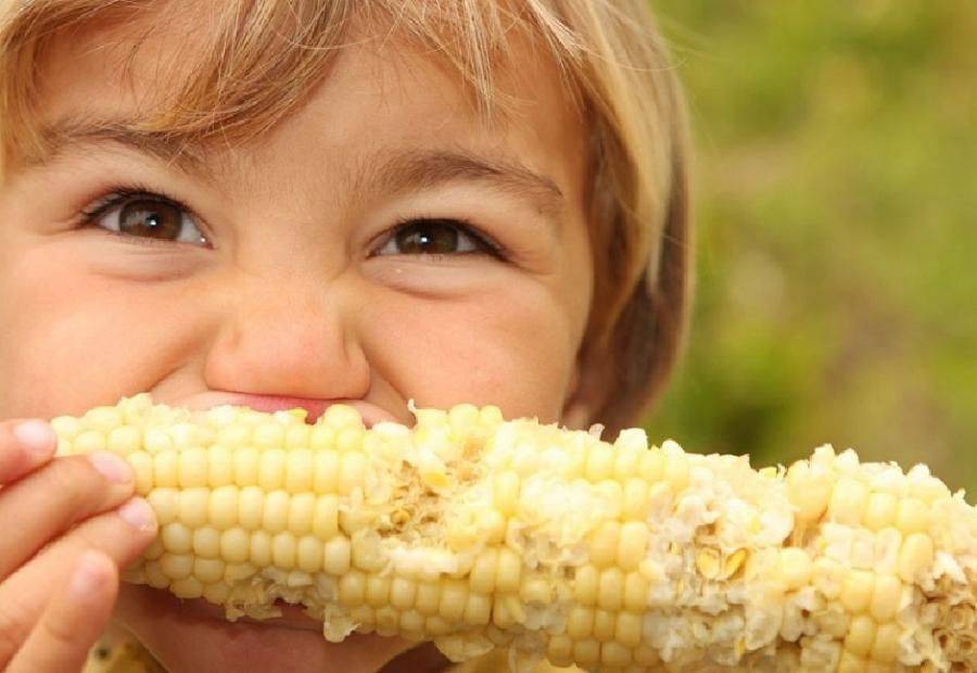 Вареная кукуруза детям